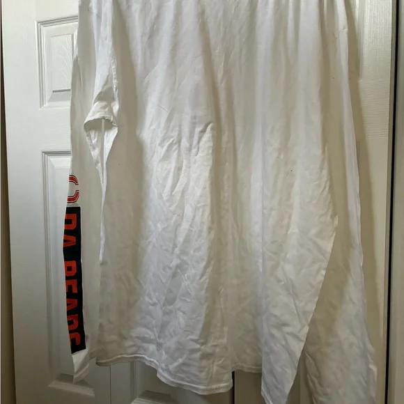 Fanatics Chicago Bears White & Orange Long Sleeve Shirt, Size 2XL